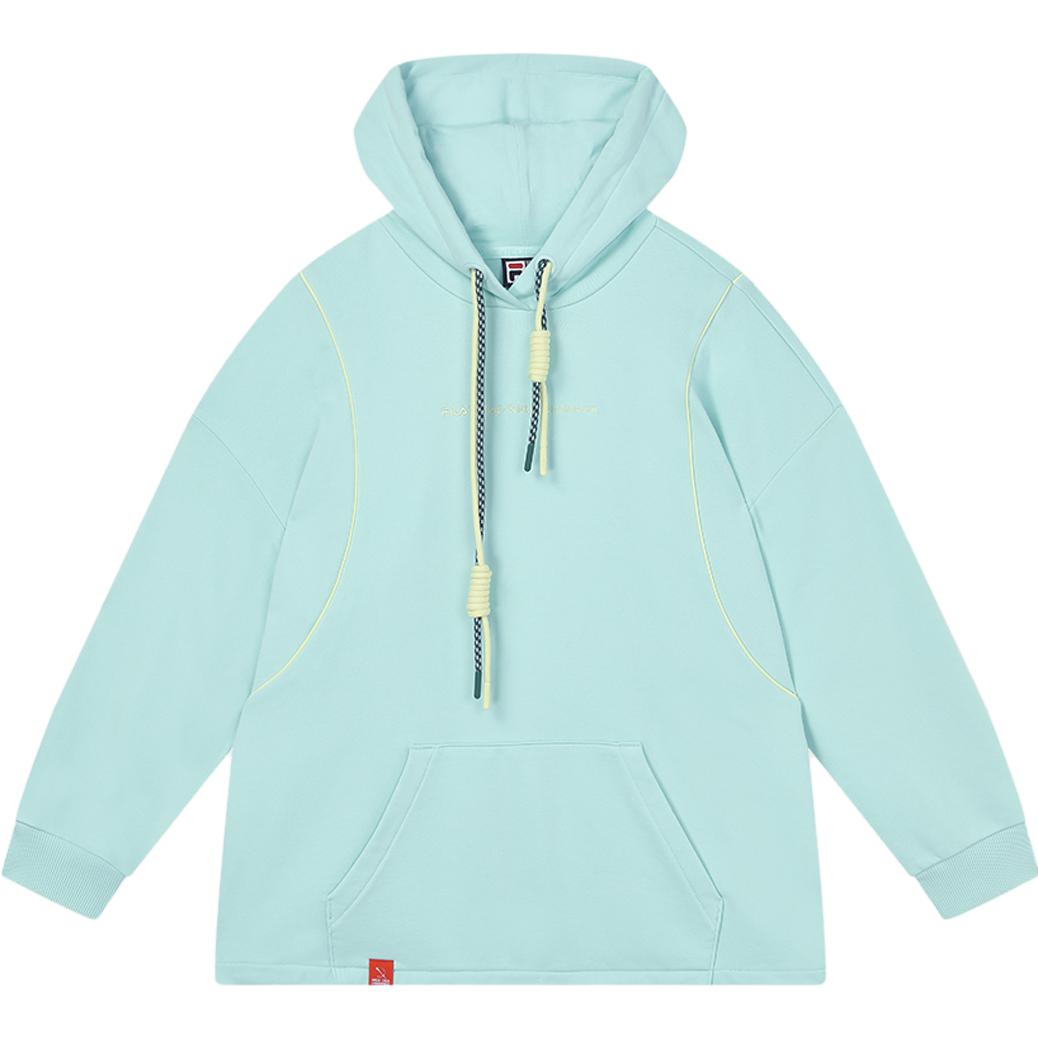 

Fila X Magic Stick Hooded Casual Loose Knit Sweatshirt Women Sweatshirt Aqua-Green F11W339202F-TQ M