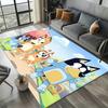 2025 New Style Bluey Family Cartoon Dog Carpet Rug for Living Room Bedroom Home Sofa Decoration,Kids Play Non-slip Floor Mat
