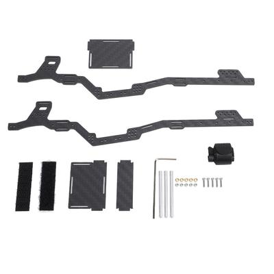 Sada podvozku z uhlíkových vláken RC rámové ližiny pro Axial SCX24 Gladiator Power Wagon Vylepšovací díly