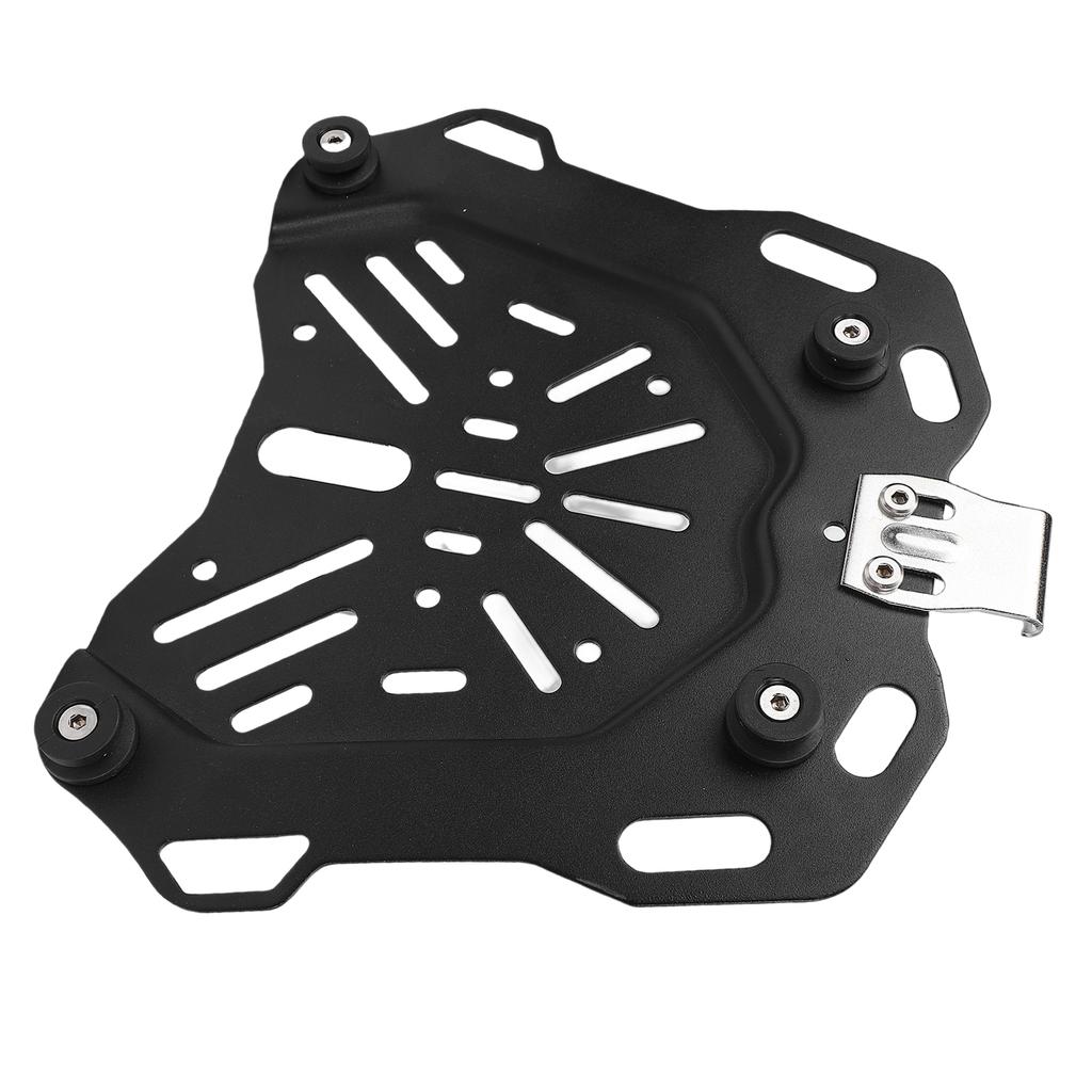 Motorcycle Rear Tail Box Base Plate Carbon Steel Universal Motorcycle Top Case Mounting Plate for 45L Trunk