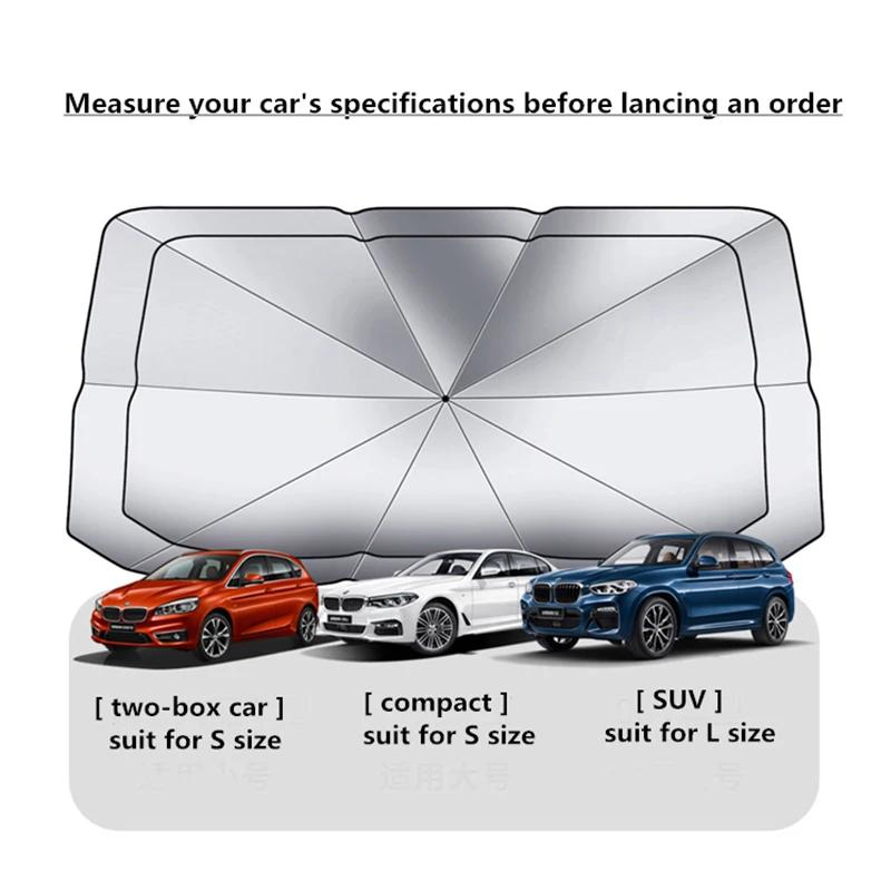 Car Sticker Car Front Windshield Sunshade Suitable For Skoda Citigo Fabia Octavia Superb Car Sunshade Interior Accessories kac999