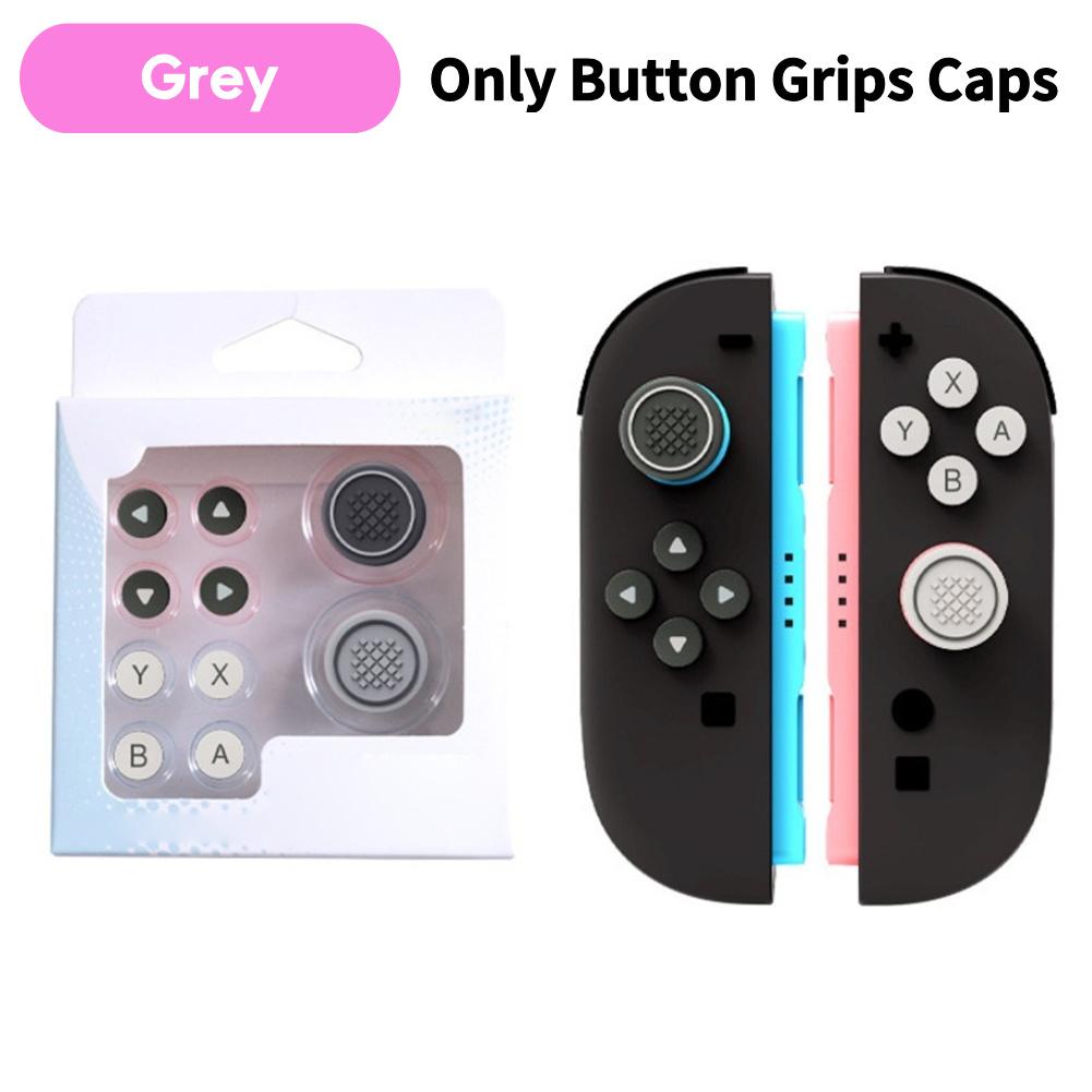 For Nintendo Switch 2 Button Grips Caps Joystick Cap+Button Thumb Sticker Set ABXY Key Silicone Button For Switch 2 Accessories
