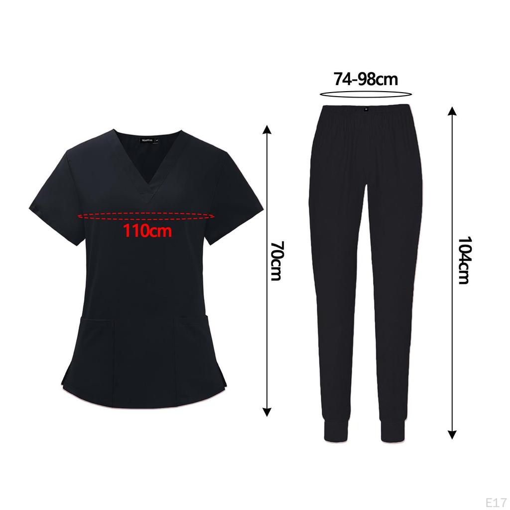 Wygodne damskie zestawy szorujące do mundurów roboczych pielęgniarek