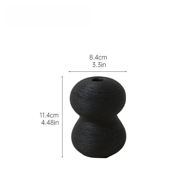 Creative Ceramic Small Vase Ornament, Living Room Flower Arrangement, Home Entrance Dining Table Retro Art Decoration