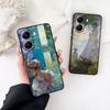 Claude Monet Impressionism Waterlily Cat Phone Cover for Samsung Galaxy S25 Edge S24 S23 FE Plus Ultra A16 A15 A55 A57 5G Case