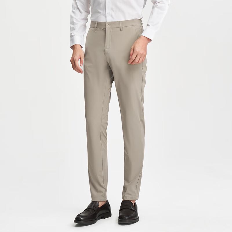 Men's Straight-Fit Stretch Casual Pants