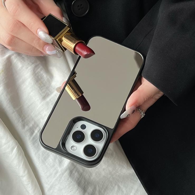Spiegel Make-Up Acryl Handyhülle für Für Iphone 16 1 14 13 Pro Max 11 12 Ultra Schlank Stoßfest Dünne Hülle für Für Iphone 16Pro
