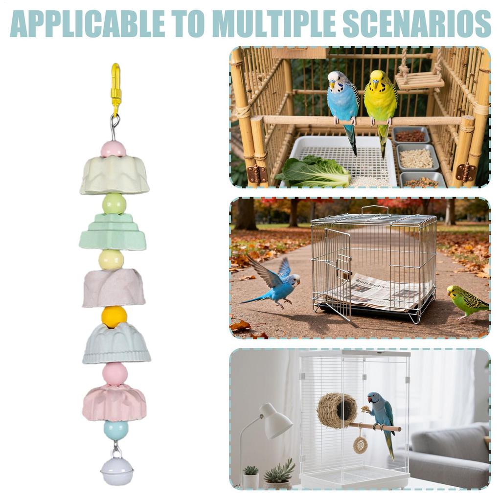 Bird Cage Toys Multifunctional Pet Grinding Supplies Colorful Parrot Beak Grinding Stones Toys For Macaws Sparrow Parakeet