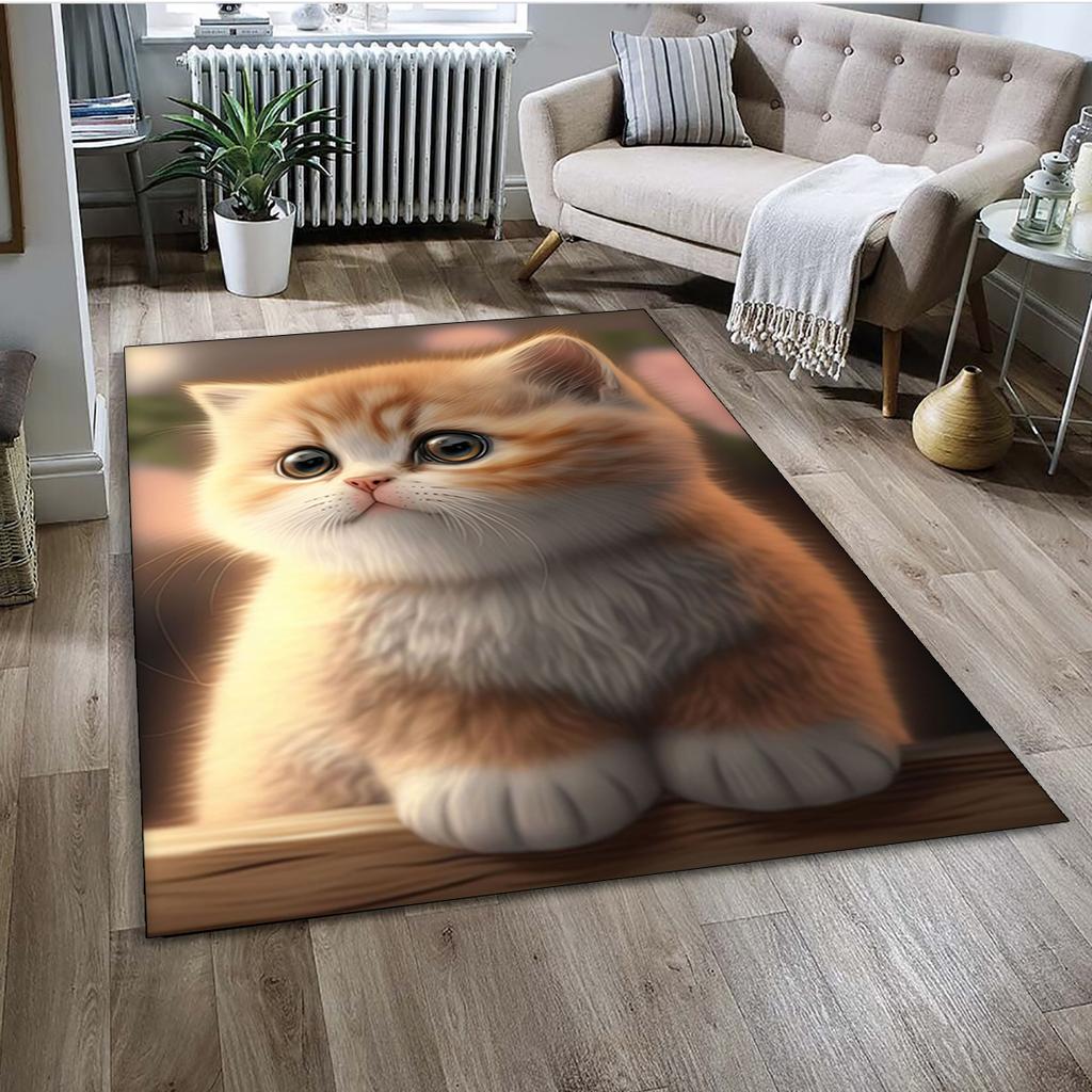 27 Style Cartoon Cute Calico Cat,Persian Cat,Ragdoll Carpet Rug for Home Living Room Bedroom Sofa Doormat Decor,kid Non-slip