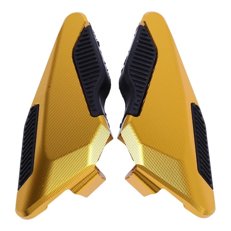 Textured Motorcycle Step Plate Pair with Aluminum Bodies, Footrest Floorboard Accessories for PCX160 PCX125 Routine Replacement Work