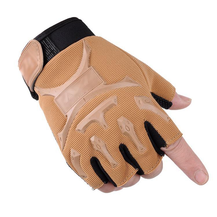 Men's Tactical Half-Finger Gloves: Non-Slip, Wear-Resistant, Anti-Scratch, Breathable for Outdoor Sports and Cycling