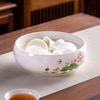 Lotus Planter Ceramic Glazed Bowl-Water Garden Planter for Lotus Water Lily&Aquatic Plants Leak-Proof Indoor/Outdoor Decor