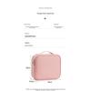 Makeup Bag with Mirror Large Capacity Portable Travel Cosmetic Organizer Handheld Toiletry Case for Women Cosmetic Pouch