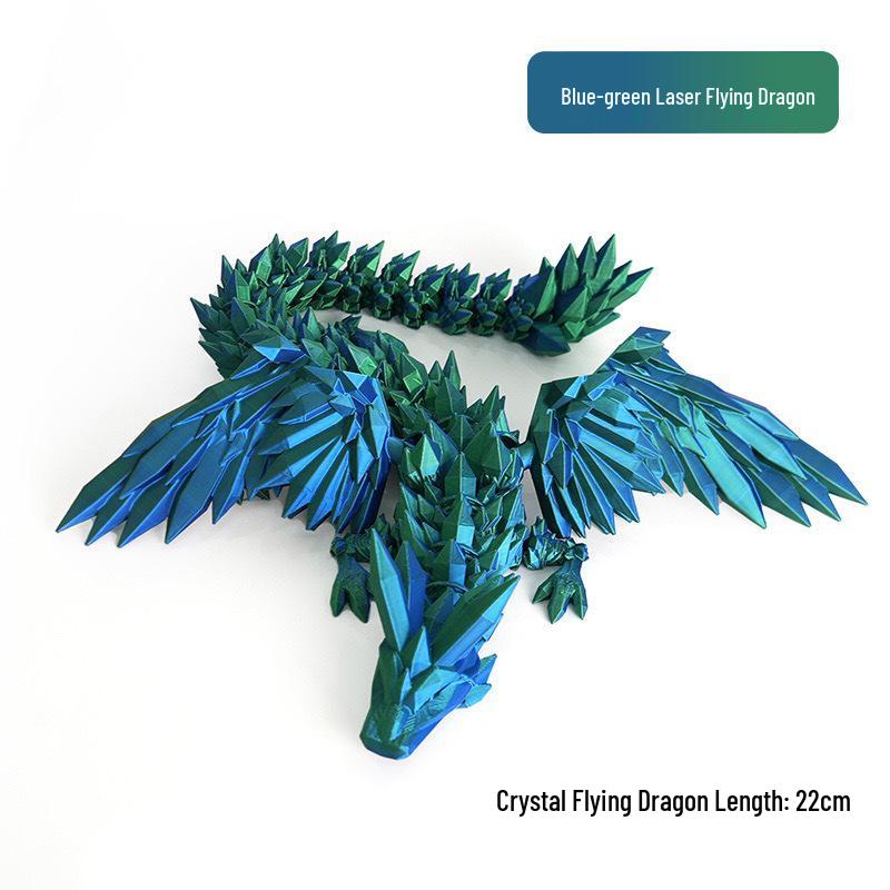 3D Crystal Flying Dragon Toy - Creative Birthday Gift & Ornament for Kids