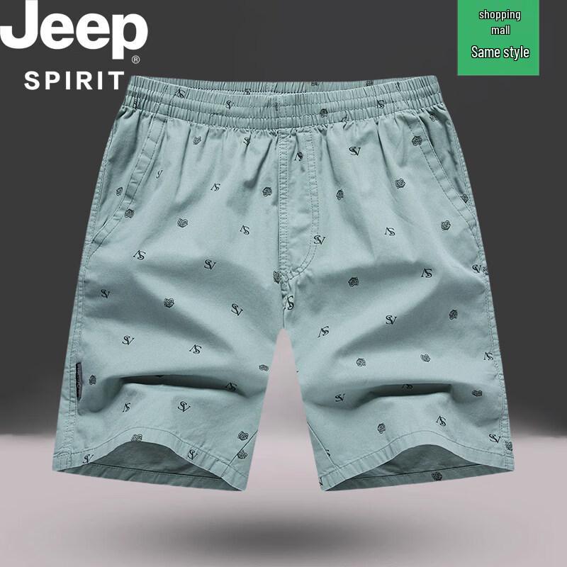 JEEP SPIRIT Men s Pure Cotton Casual Shorts 4XL