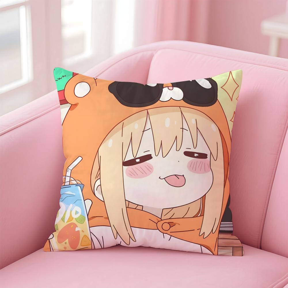 Anime H-Himouto! Umaru-chanS Cushion Cover Comfortable Reversible Pillow Cover Ideal for Car Sofa Bedroom & Beyond