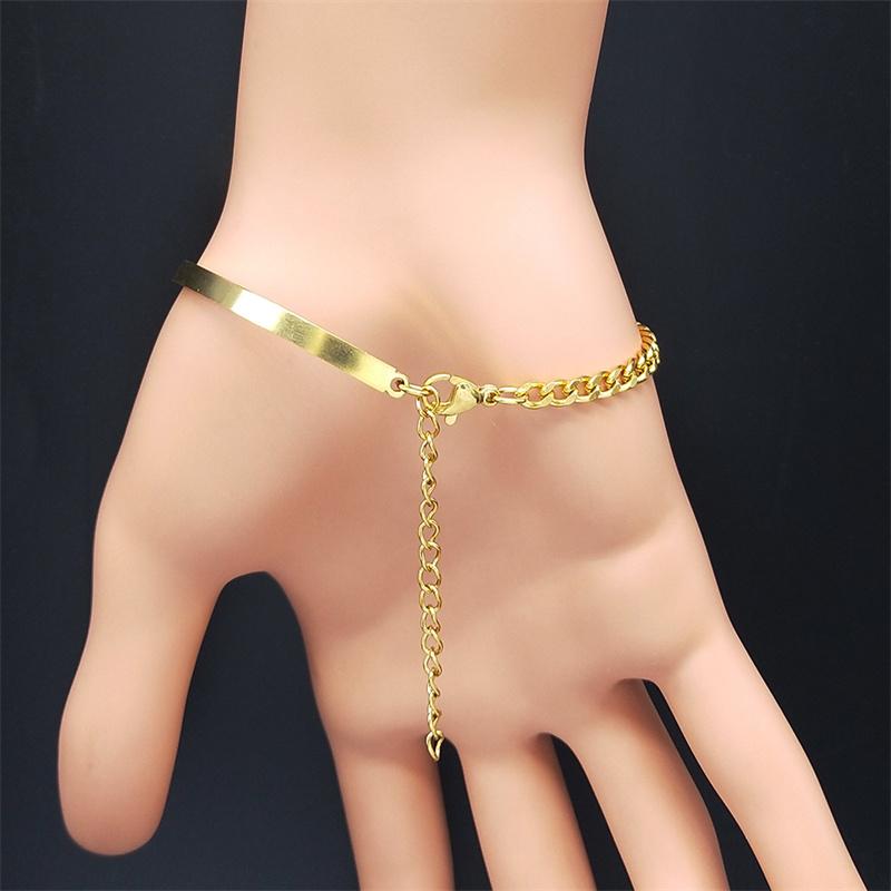 Stainless Steel Christian Fish Cross Jesus Bracelets for Women Gold Color Bangle Bracelets Jewelry braccialetti donna B1711S05