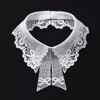 Fashion Lace White Fake Collar Women Detachable Collars for Women Black Lapel False Collars Woman Tie Clothes Accessories