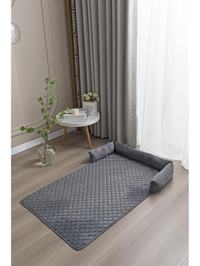 Cross-border Plush Pet Sofa Cushion: Cat & Dog Bed with Pillow