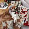 Christmas Throw Pillow Covers Skin-Friendly Cushion Case Christmas Decorative Pillow Covers For Sofa Bedroom Living Room Holiday