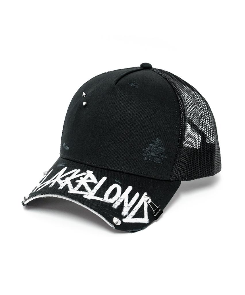 BLACKBLOND Vividi Graffiti Logo Trucker Mesh Cap (Black)