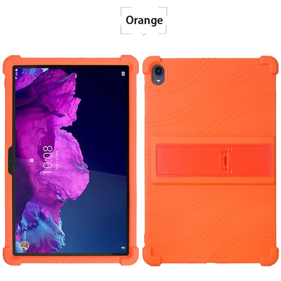 4 Verdickte Ecken Silikonhülle mit Ständer für Lenovo Tab P11 Plus Hülle TB-J616F TB-J616X 11" Tablet-PC Stoßfest Funda