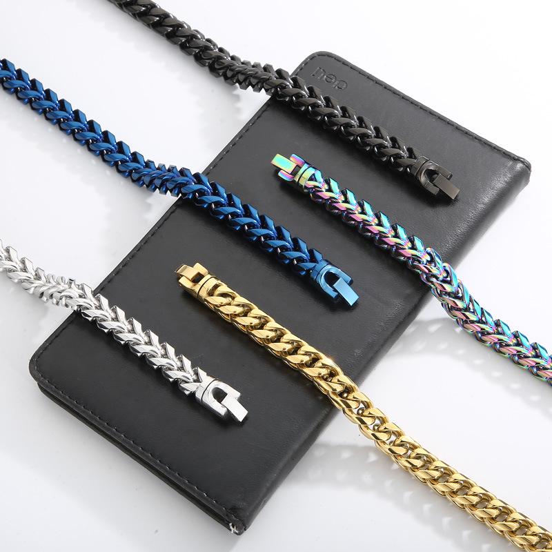 Trendy Minimalist Dragon Bone Chain Titanium Steel Bracelet