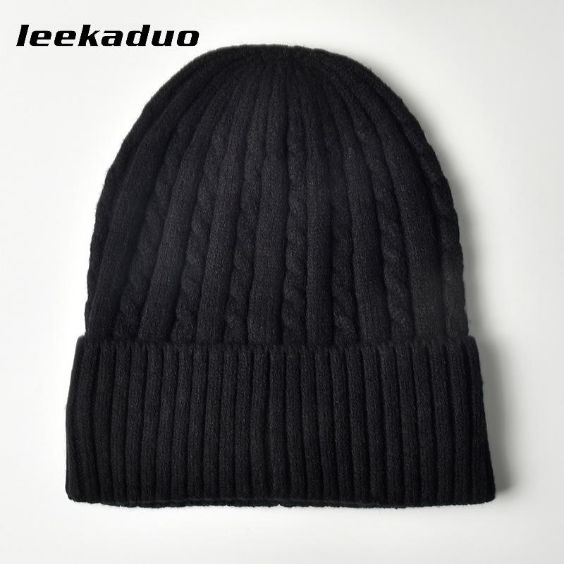 Hat Women's Baotou Ear Protector Hat Wool Knitted Warm Twisted Wool Hat Men's Outdoor Sports Cold Hat Pullover Hat
