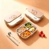 1500ML 4/5 Grids Portable Capybara 304 Stainless Steel Lunch Box With Bowl&Cutlery Student Kids Lunch Container Microwave Safe