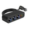 PD QC3.0 Dual USB Socket 120W Car Cigarette Lighter Splitter 12V 24V Plug Phone Power Adapter for Car DVR Dashcam K3J1