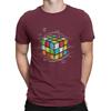 Casual Cool T-Shirt Men Round Collar 100% Cotton T Shirt Math Rubik Interesting Cube Short Sleeve Tees Summer Clothing