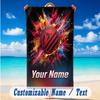Beach Towel Custom Name Text, Quick Dry Large Towel For Beach HomeAtletico Madrid