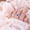 Personality Simple Korean Women Girls Pearl Ring Finger Rings Natural Stone Fashion Jewelry