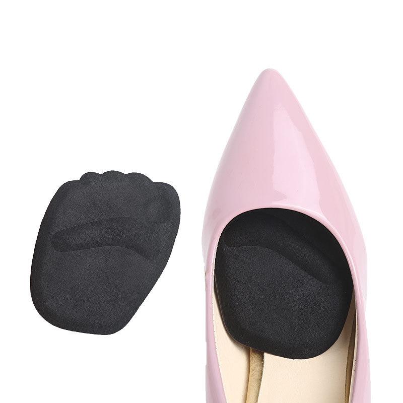 New Five-piece Self-adhesive Non-slip Forefoot Pad with Cloth Heel Sticker Two-in-one Half-yard Pad Transparent Round Sticker Can Be Pasted At Will
