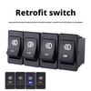 Car Light Rocker Switch ON-OFF Fog Lamp Switch 2 Position Refitting Auto Button 12V Pins Interior LED Switch Accessories 35 A0P8