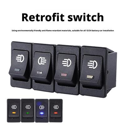 Universal Car Light Rocker Switch ON-OFF Fog Light Switch LED 12V 35A 4Pin Automobile and Motorcycle Accessories