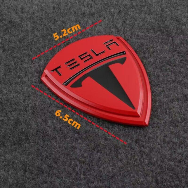 Tesla Model X S Y 3 Logo Metal Shield Car Decal Car Badge Tail Badge Decorative Sticker Fender Emblem