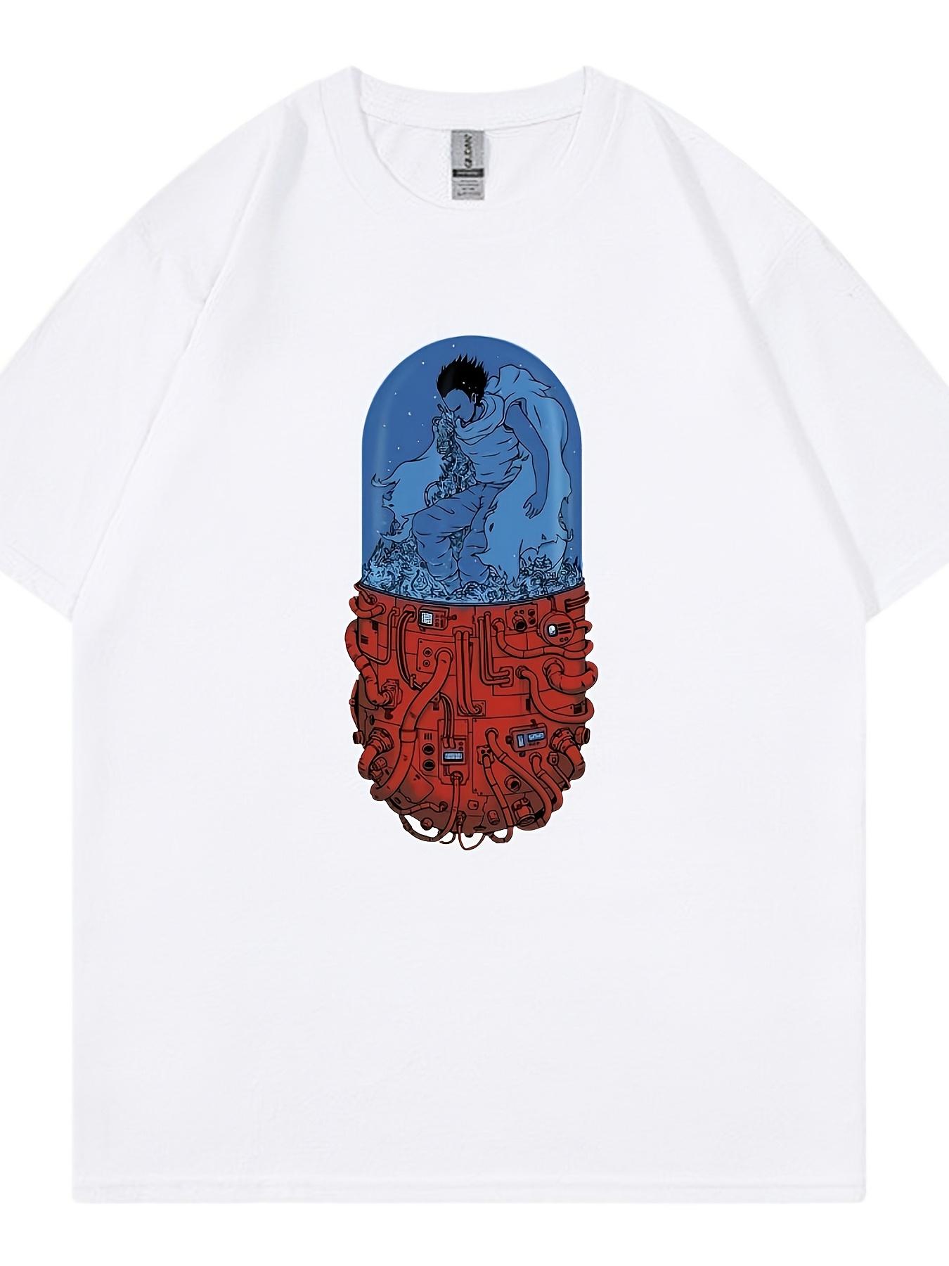 

2025 Новая Повседневная Футболка с Коротким Рукавом Принт Хлопок Стандартный Крой Круглый Вырез Дышащая Свободная Унисекс Футболка Мужская Женская Одежда Аниме 4XL