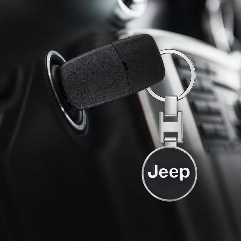 1 szt. Brelok z emblematem samochodu Akcesoria do breloka na klucze Dla Jeep Renegade Compass Wrangler JK Patriot Grand Cherokee XJ SRT Trail Hawk