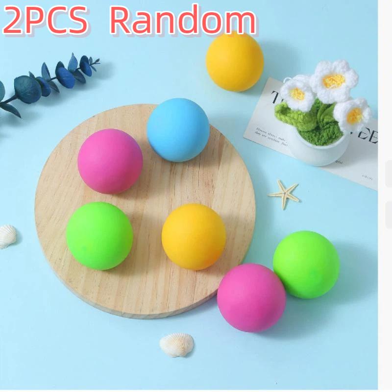 2 Pcs Colorful Fidget Stress Balls Soft Gel Filling Anxiety Relief Perfect For Work Study Home Daily Relaxation