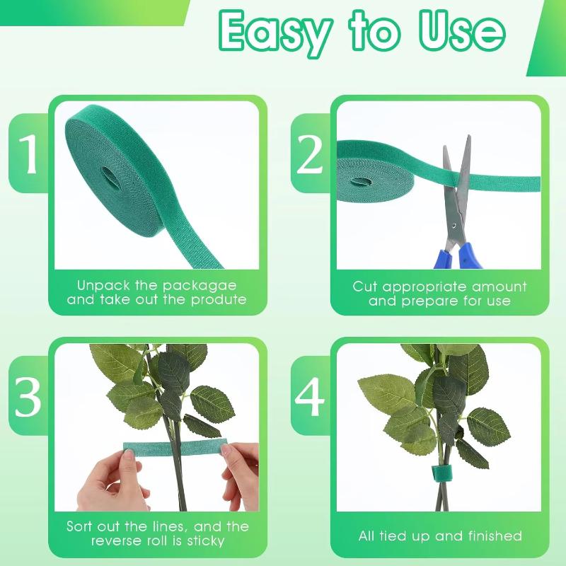 Plant Tape for Climbing Plants, Plant Tape Outdoor Reusable Garden Ties for Plants Tomato Vines Climbing Growing Gardening