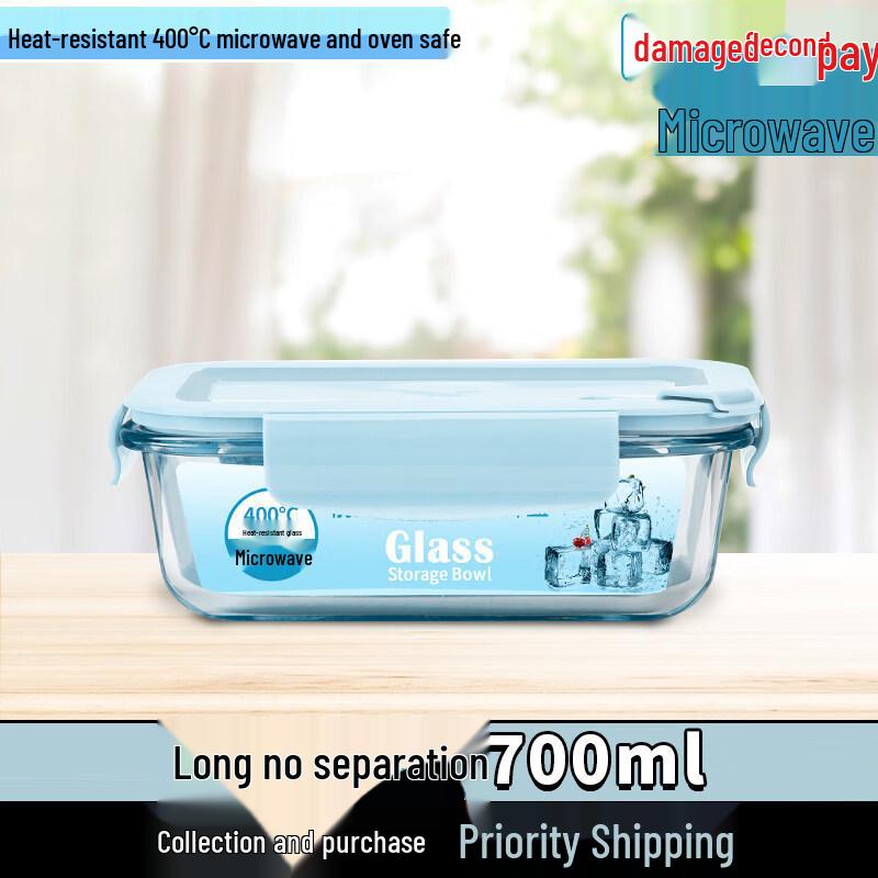 ZISIZ Glass Microwave Lunch Box