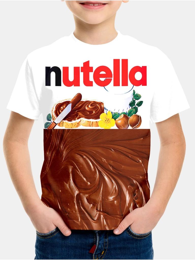 Μοντέρνα Παιδική Μπλούζα T-Shirt 3D Εκτύπωση Στρογγυλή Λαιμόκοψη Κοντομάνικη Για Αγόρια Κορίτσια Παιδιά Καθημερινά Τοπ