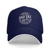 Baseball Cap Dad Tax Funny Papa Daddy Fathers Day Stuff Men Women Casquette Hat Retro Outdoor Activities Adjustable Snapback Cap