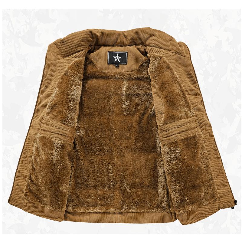 Winter Wool Vest Male Cotton-Padded Vests Coats Men Sleeveless Vest Jackets Warm Waistcoats Clothing