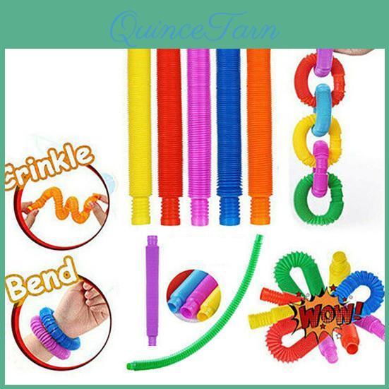 Tactile Special Interesting 6pcs Stimulation Popped Stretched Decompression Toys Telescopic Tube Toys