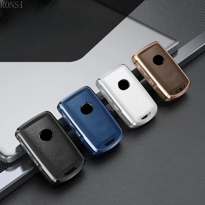 Alloy Leather Car Smart Key Case Cover for Mazda Alexa CX-30 CX-3 CX-5 CX-7 CX-9 CX-4 3 Button Protector Shell Accessories