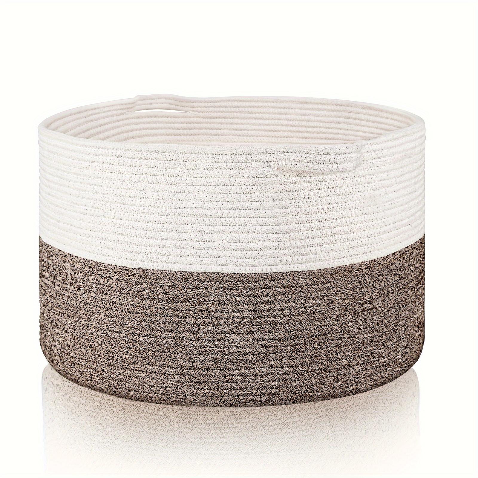 

Большая корзина для одеял, плетеные корзины для одеял, пледов, корзина для игрушек, корзины для белья, корзина для хранения полотенец, подгузников, корзина для белья, полка-корзина