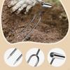 Garden Hand Tiller Weeding Tool Steel 2 Tines for Raised Beds, Borders & Containers Effortless Lawn