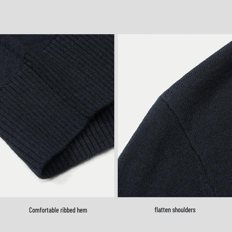 HLA Men's Classic Polo Neck Knit Sweater